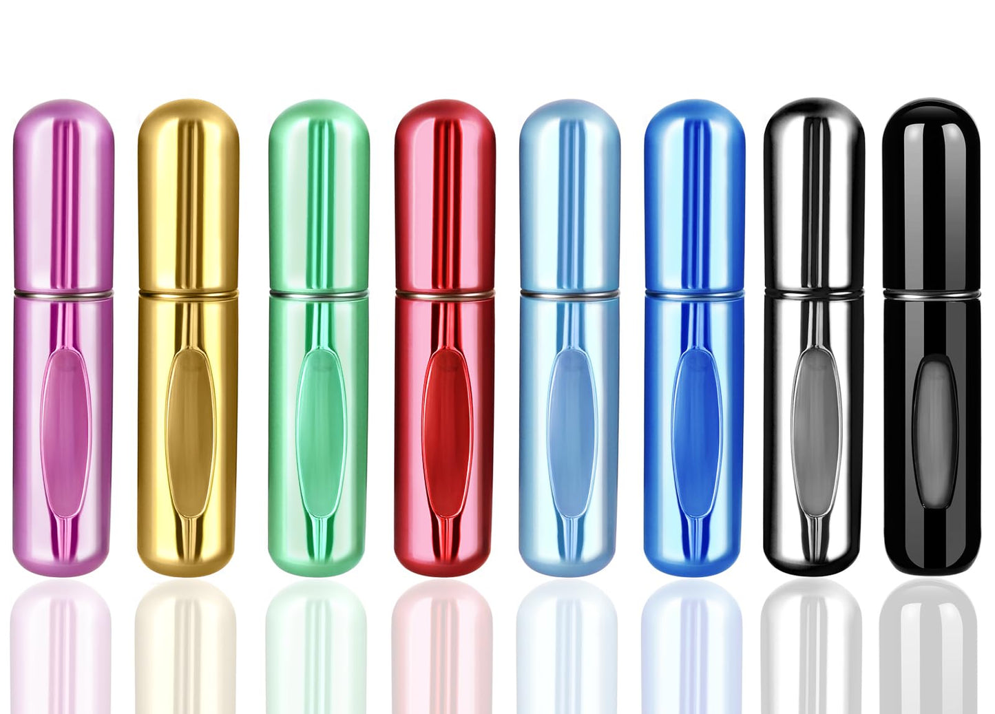 Portable Perfume Travel Refillable Bottle Travel Size Cologne Atomizer Dispenser Pocket Purse Perfume On The Go ContainerTravel Perfume Scent Pump Case Spray Bottles For Traveling 5ml (8 Pack)