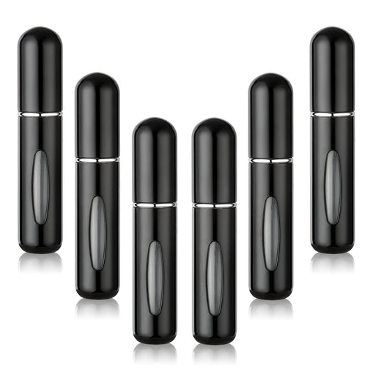 KEHHVCY 6PCS Travel Perfume Bottle Refillable Pocket Perfume Fill from Bottom Travel Cologne Sprayer and Cologne Bottle Refillable for Men Travel Perfume Bottle to Carry Around