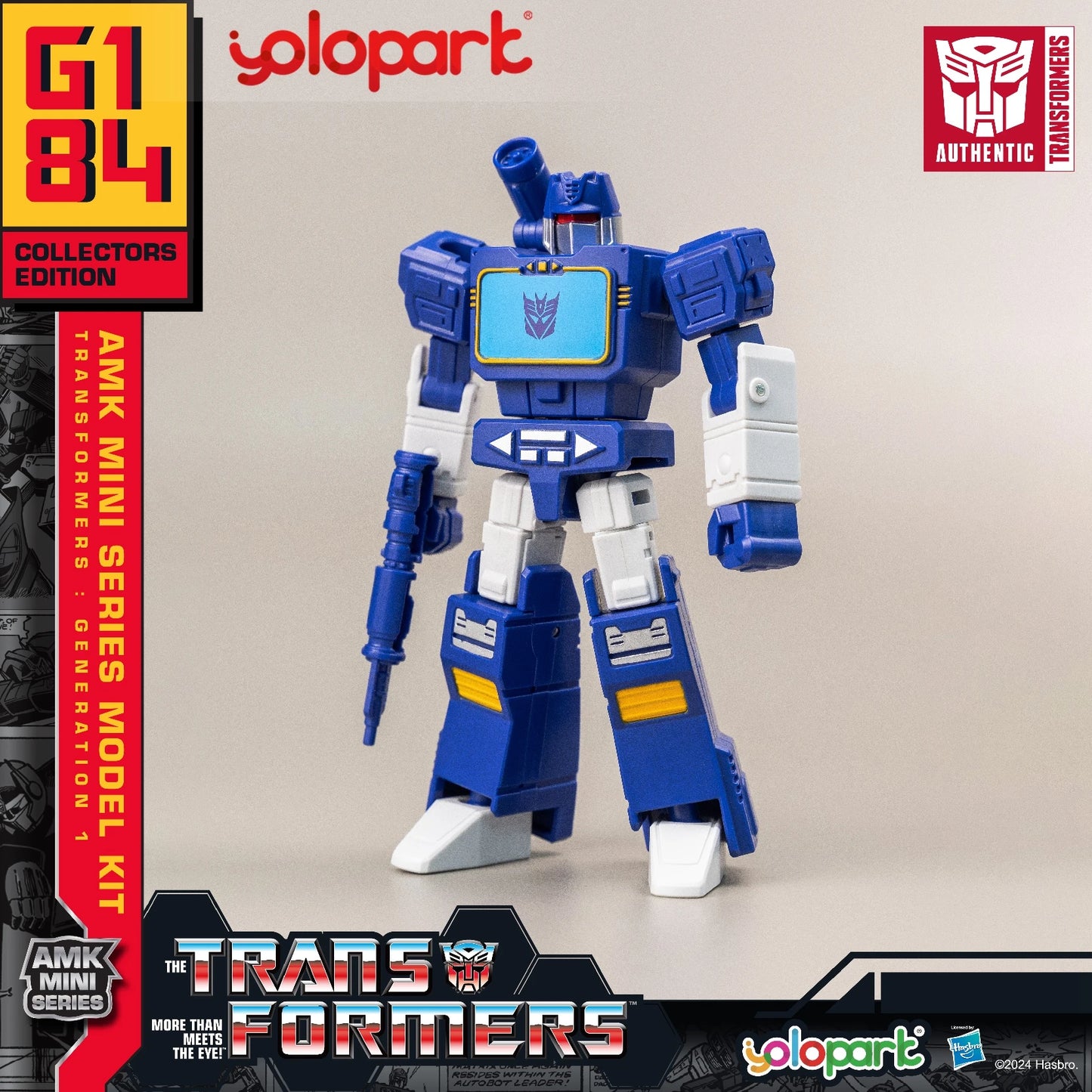 YOLOPARK Transformers Action Figures Toys 12cm/4.72 G1 Action Figures Optimus Prime Megatron Bumblebee Soundwave Starscream