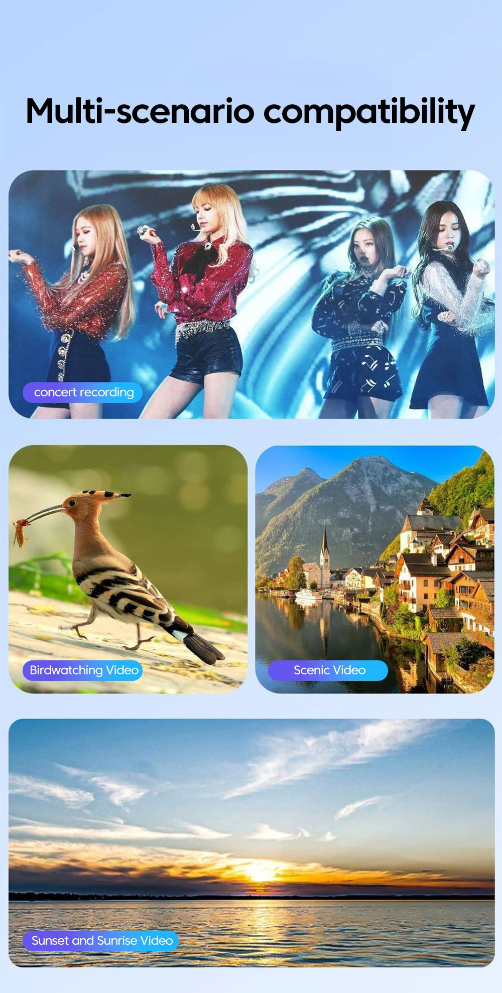 20x Mobile Phone External Telephoto Lens Kit Portable Design With Lens Clip HD External Zoom Camera Lens For Concert Shooting ﻿
