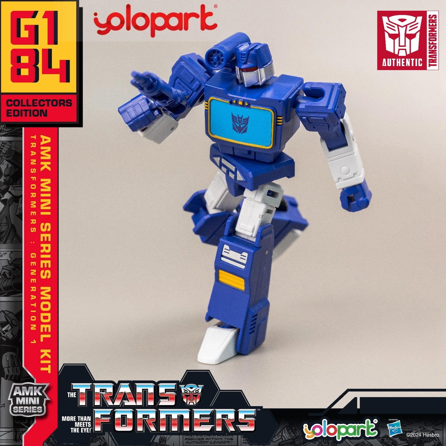 YOLOPARK Transformers Action Figures Toys 12cm/4.72 G1 Action Figures Optimus Prime Megatron Bumblebee Soundwave Starscream