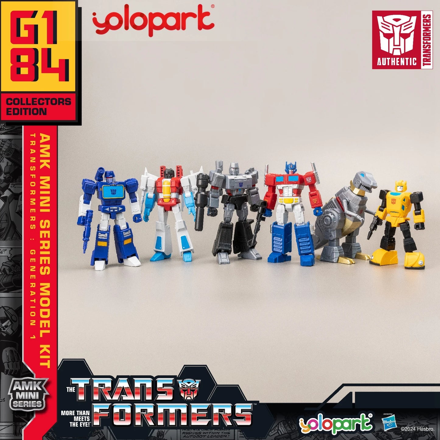 YOLOPARK Transformers Action Figures Toys 12cm/4.72 G1 Action Figures Optimus Prime Megatron Bumblebee Soundwave Starscream