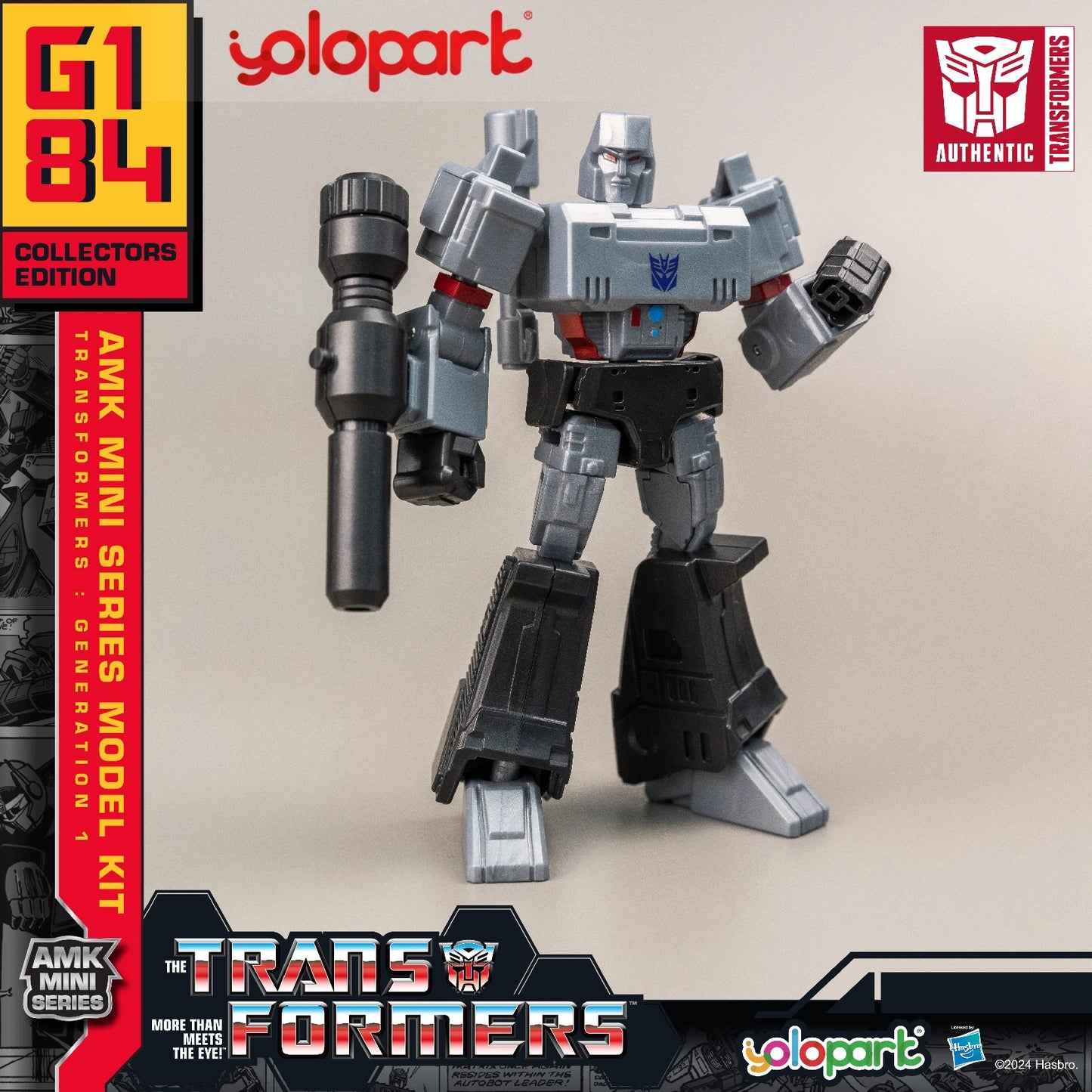 YOLOPARK Transformers Action Figures Toys 12cm/4.72 G1 Action Figures Optimus Prime Megatron Bumblebee Soundwave Starscream