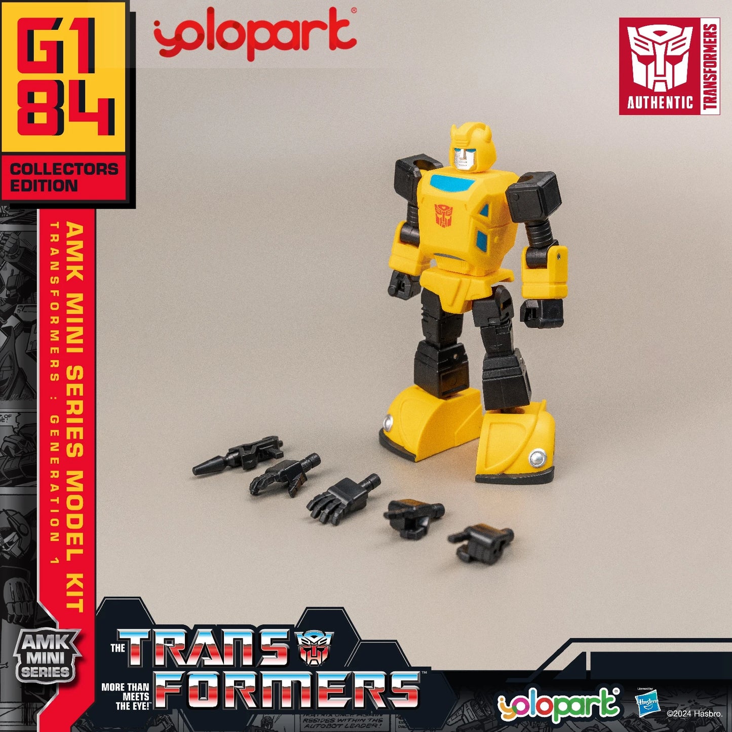 YOLOPARK Transformers Action Figures Toys 12cm/4.72 G1 Action Figures Optimus Prime Megatron Bumblebee Soundwave Starscream