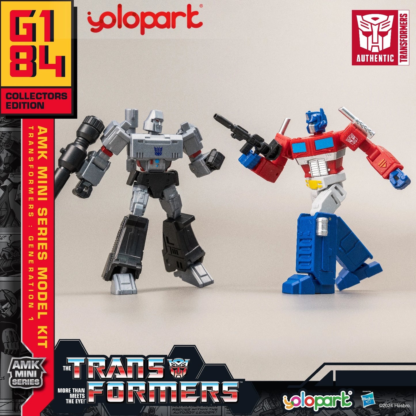 YOLOPARK Transformers Action Figures Toys 12cm/4.72 G1 Action Figures Optimus Prime Megatron Bumblebee Soundwave Starscream