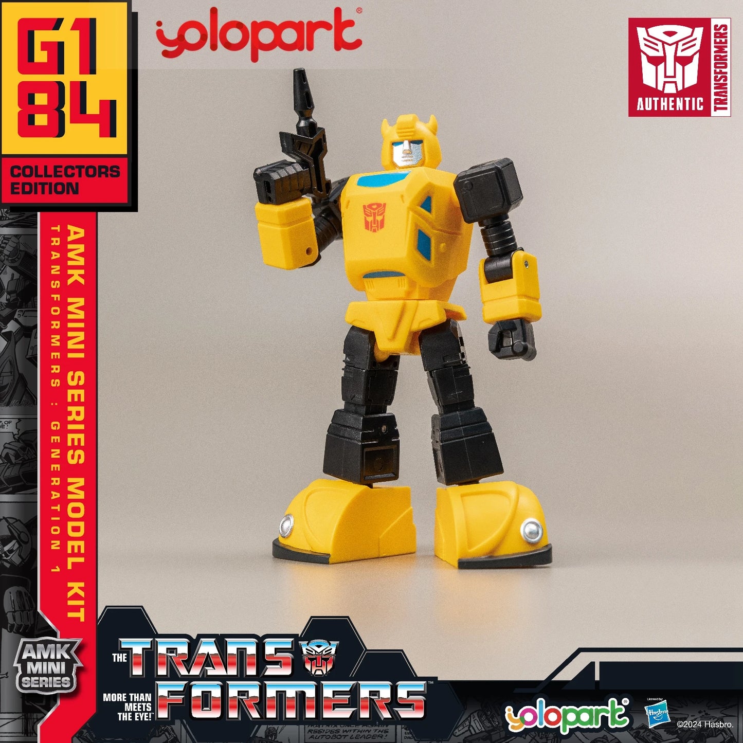 YOLOPARK Transformers Action Figures Toys 12cm/4.72 G1 Action Figures Optimus Prime Megatron Bumblebee Soundwave Starscream