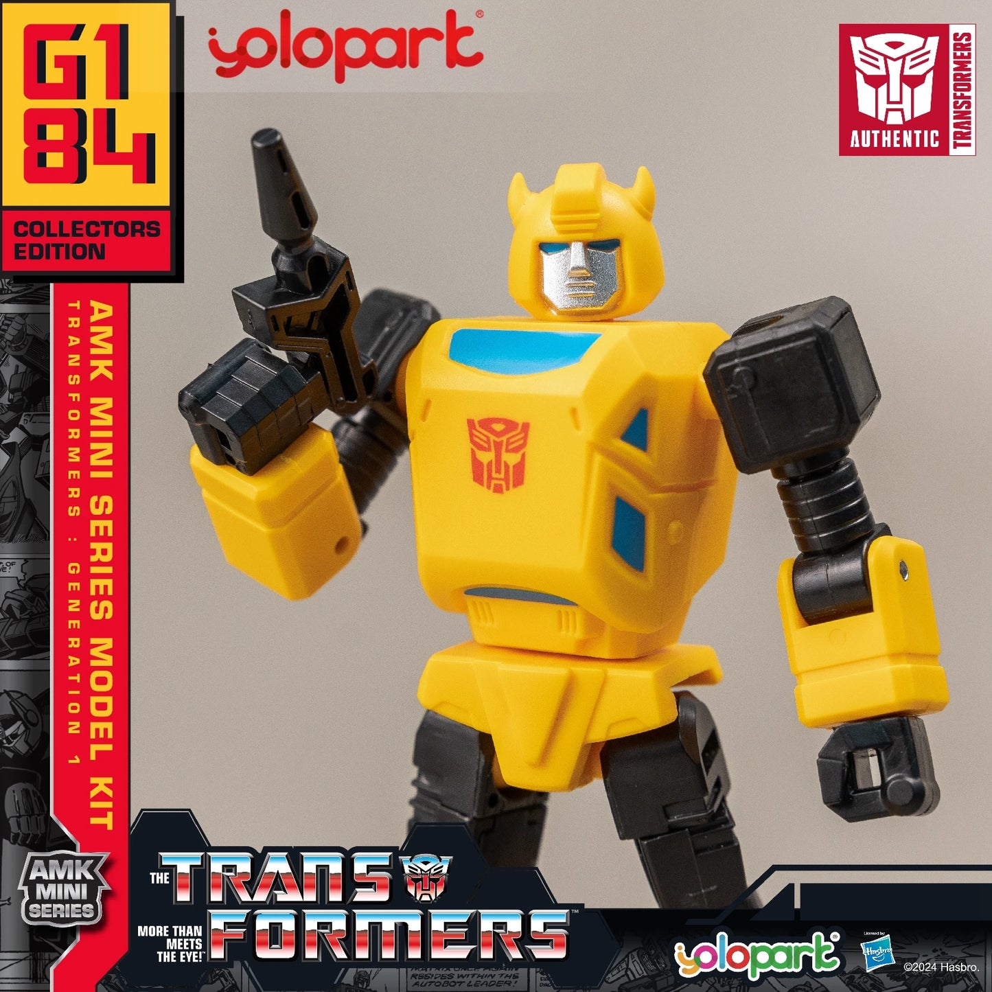 YOLOPARK Transformers Action Figures Toys 12cm/4.72 G1 Action Figures Optimus Prime Megatron Bumblebee Soundwave Starscream