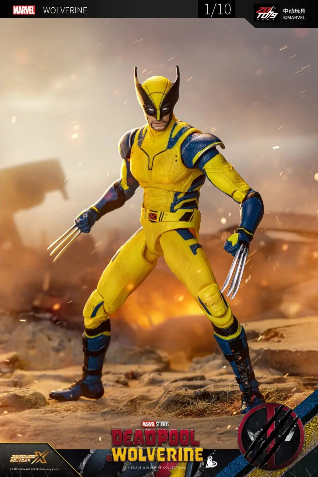 2024 movies Deadpool & Wolverine Figures ZD Toys DDeadpool & Friend Collection Adult Action Figures Kids Gift