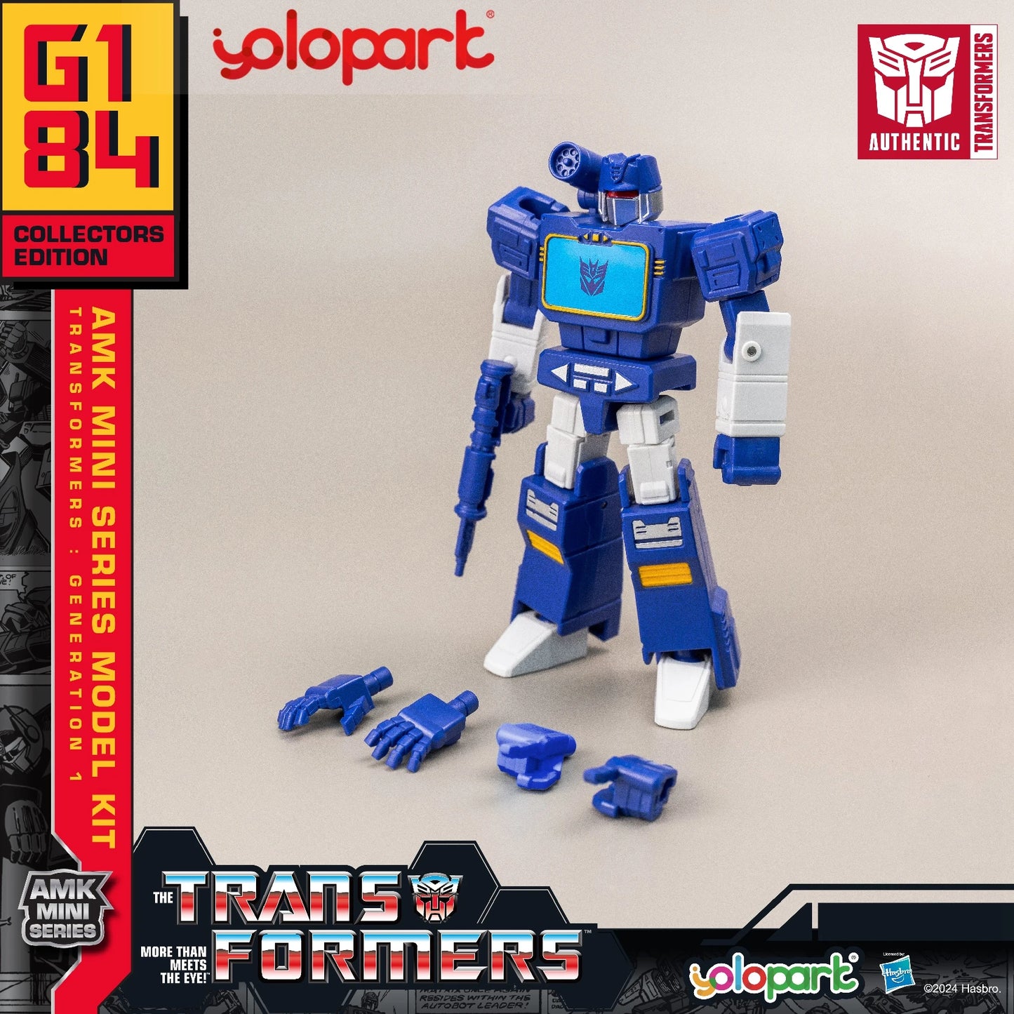 YOLOPARK Transformers Action Figures Toys 12cm/4.72 G1 Action Figures Optimus Prime Megatron Bumblebee Soundwave Starscream