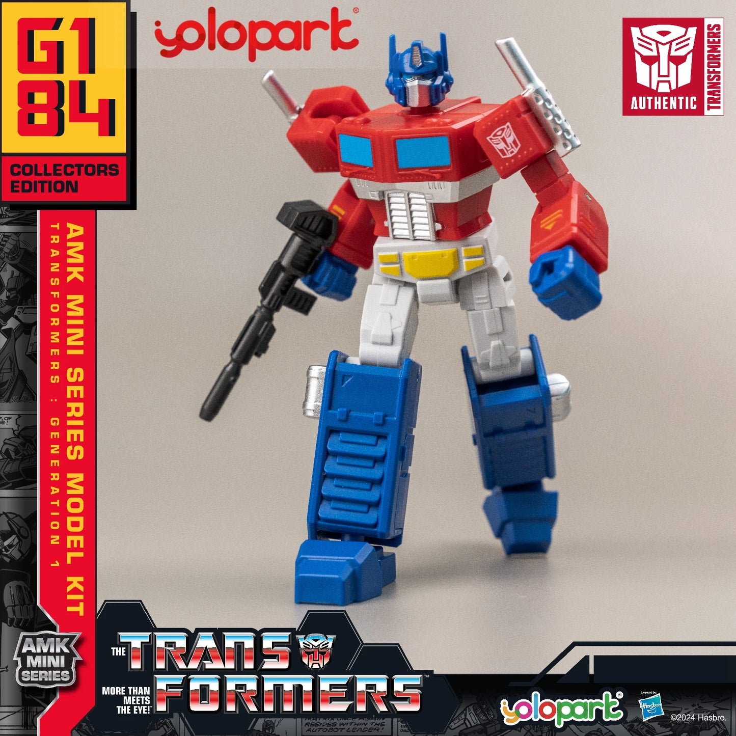 YOLOPARK Transformers Action Figures Toys 12cm/4.72 G1 Action Figures Optimus Prime Megatron Bumblebee Soundwave Starscream