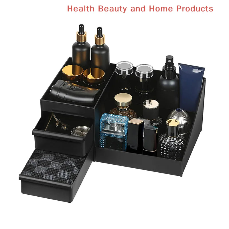 Cologne Organizer For Men, Perfume Stand, Cologne Holder For Dresser, Bathroom Countertop Organizer With Drawers