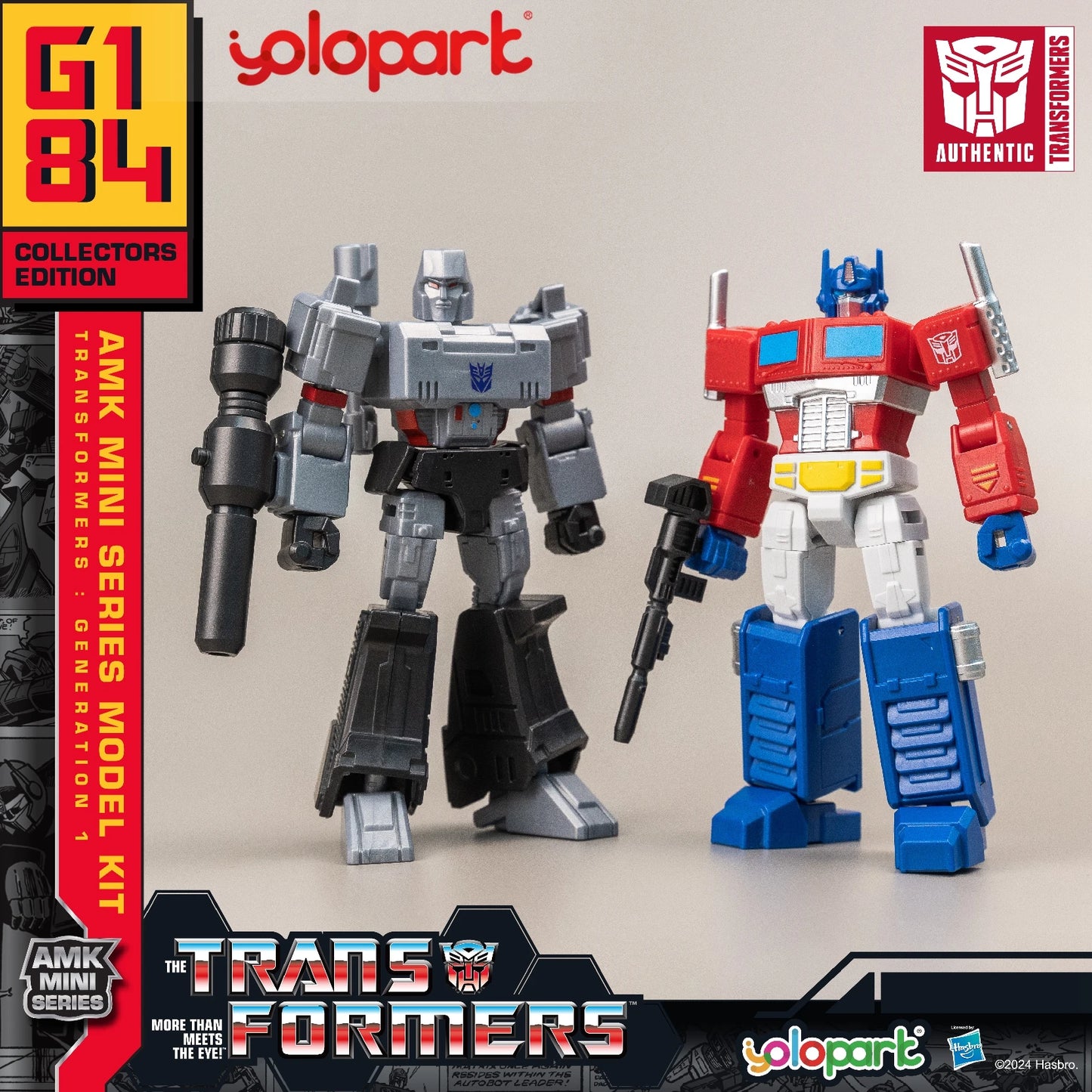 YOLOPARK Transformers Action Figures Toys 12cm/4.72 G1 Action Figures Optimus Prime Megatron Bumblebee Soundwave Starscream