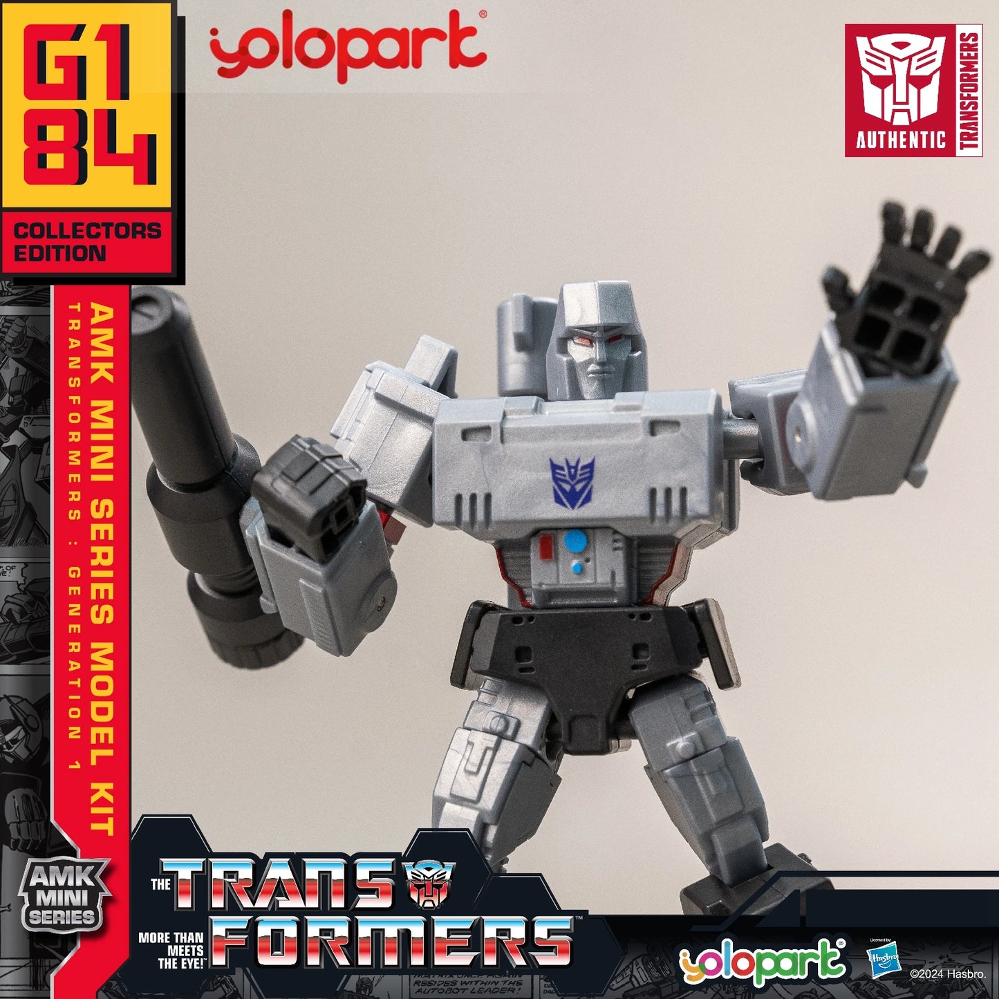 YOLOPARK Transformers Action Figures Toys 12cm/4.72 G1 Action Figures Optimus Prime Megatron Bumblebee Soundwave Starscream