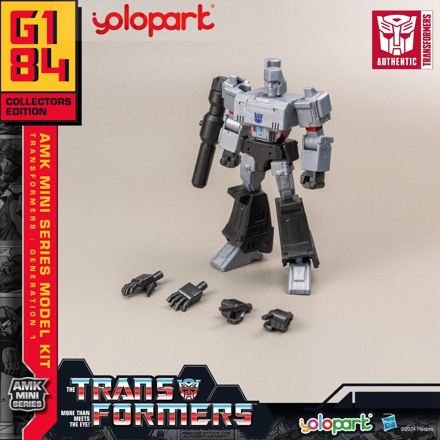YOLOPARK Transformers Action Figures Toys 12cm/4.72 G1 Action Figures Optimus Prime Megatron Bumblebee Soundwave Starscream