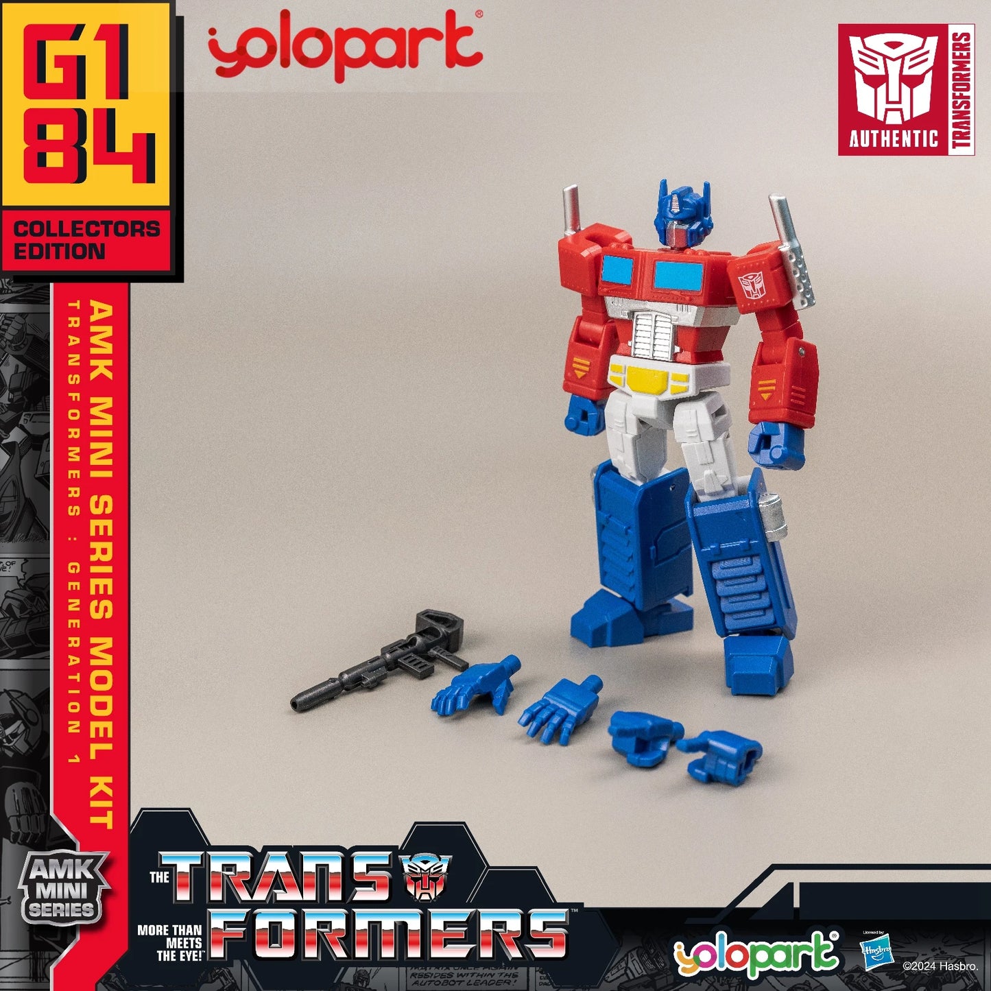 YOLOPARK Transformers Action Figures Toys 12cm/4.72 G1 Action Figures Optimus Prime Megatron Bumblebee Soundwave Starscream