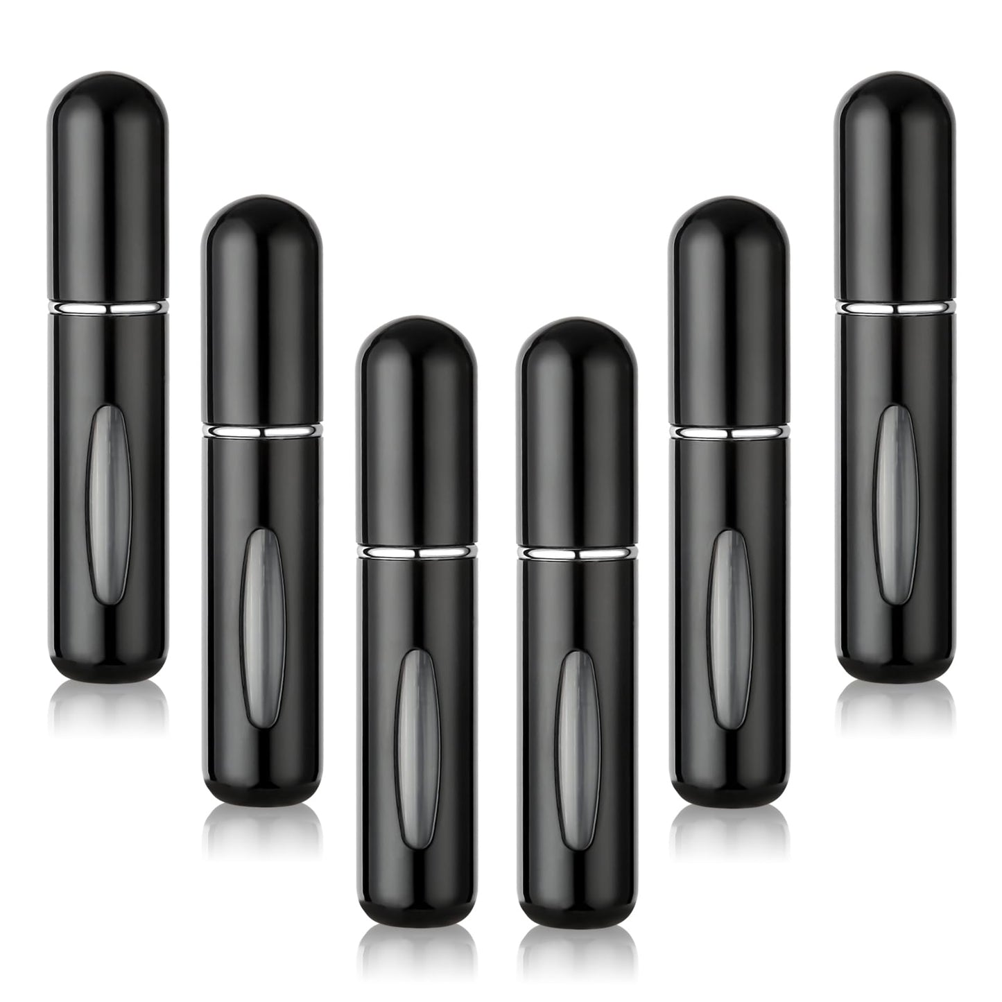 KEHHVCY 6PCS Travel Perfume Bottle Refillable Pocket Perfume Fill from Bottom Travel Cologne Sprayer and Cologne Bottle Refillable for Men Travel Perfume Bottle to Carry Around
